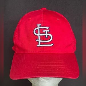 VTG St Louis Cardinals Baseball Cap Hat Adult SnapBack Red Embroidered Eds West